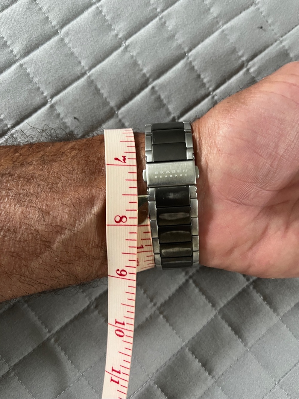 Skagen Black Dial Stainless Steel Bracelet Watch with Subdial - Picture 5 of 9